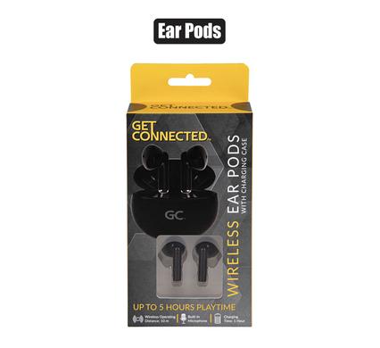 WIRELESS EAR PODS WITH CHARGE CASE BLACK product image