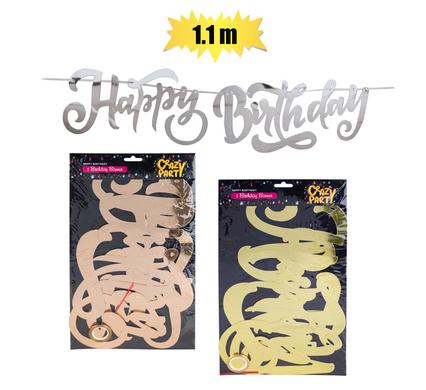 PARTY BANNER HAPPY BIRTHDAY CUTOUT 1.1m product image
