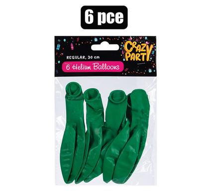 BALLOONS HELIUM 6PC GREEN F-01 product image