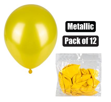 BALLOONS HELIUM 1PC METALLIC YELLOW F-01 product image