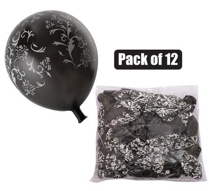 BALLOONS HELIUM 1PC DESIGN BLACK F-01 product image