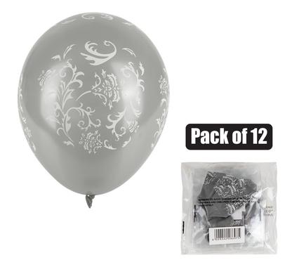BALLOONS HELIUM 1PC DESIGN SILVER F-01 product image