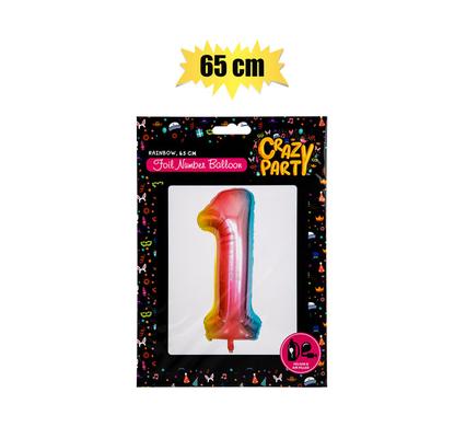 BALLOONS HELIUM FOIL RAINBOW 1 65cm F-02 product image