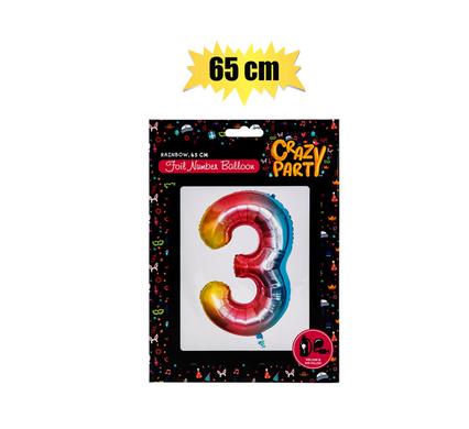 BALLOONS HELIUM FOIL RAINBOW 3 65cm F-02 product image