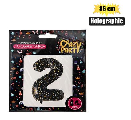 BALLOON HELIUM FOIL HOLO 2 86cm F-03 product image