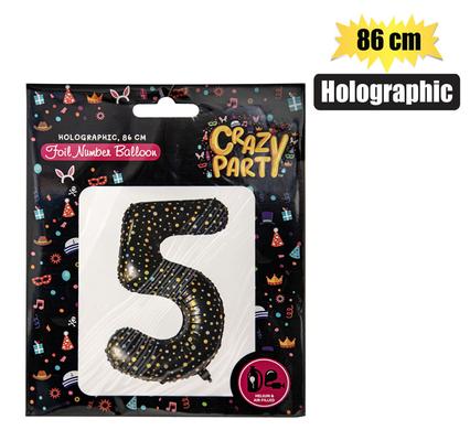 BALLOON HELIUM FOIL HOLO 5 86cm F-03 product image