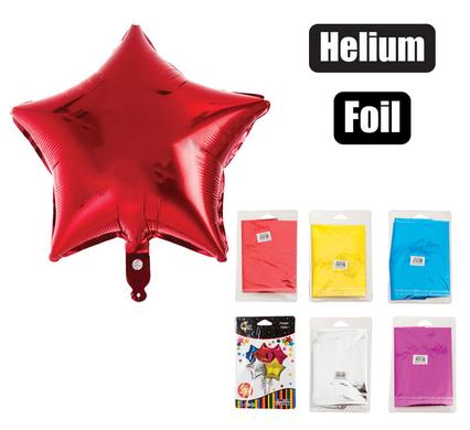 BALLOONS HELIUM FOIL STAR 1PC AST F-01 product image