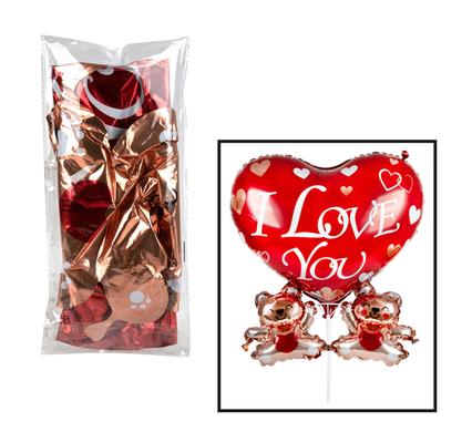 BALLOON TEDDY LOVE AIR INFLATED product image