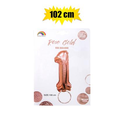 BALLOON HELIUM FOIL ROSE G 1 102cm F-04 product image