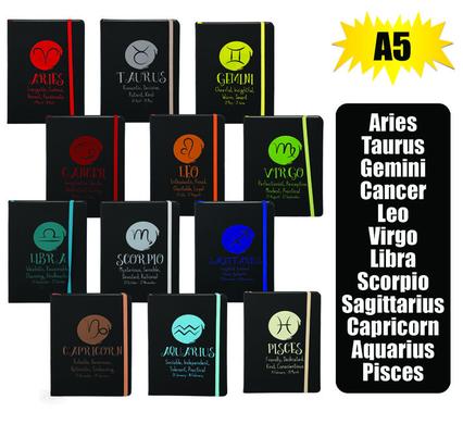 NOTEBOOK HOROSCOPE WITH ELASTIC BAND A5 product image