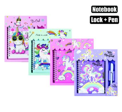 NOVELTY NOTEBOOK WITH LOCK AND PEN product image
