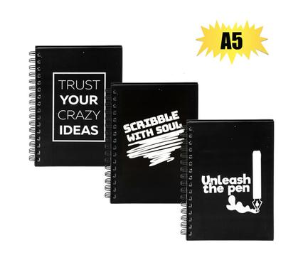 NOVELTY SPIRAL NOTEBOOK W/ENG WORDS A5 product image
