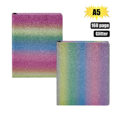 NOVELTY NOTEBOOK GLITTER OMBRE 160PG A5 product image