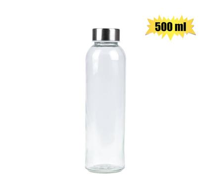 DRINKING-BOTTLE GLS CLR SCREW-CAP 500ml product image