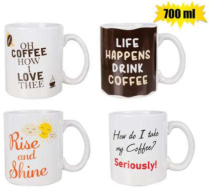MUG NOVELTY JUMBO 700ML COFFEE ASSTD product image
