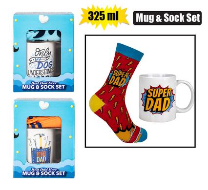 MUG OCCASIONS DAD MUG & SOCK SET 325ml product image