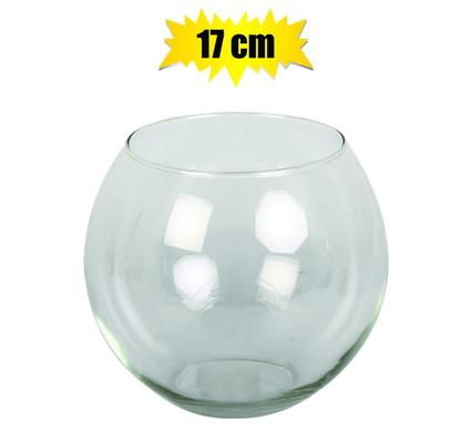 VASE GLASS FLORIST BALL 14.5x17.5cm CLEA product image
