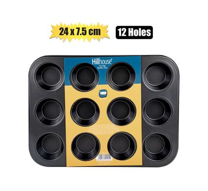 BAKEWARE NON-STICK CUPCAKE PAN12-HOLE product image