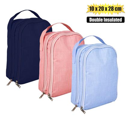 LUNCH BAG 10x20x28cm INSULATED DOUBLE product image
