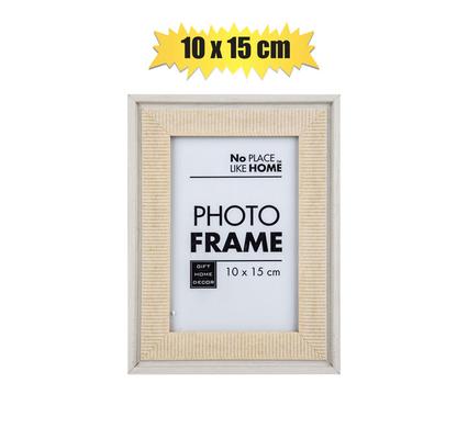 PICTURE-FRAME MDF 10x15cm WHT W/STRIPES product image