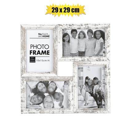PICTURE-FRAME COLLAGE WOOD 4-HOLE STRESD product image