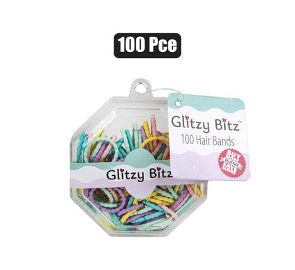 HAIR BAND SET PASTEL ASSTD 100PCE product image