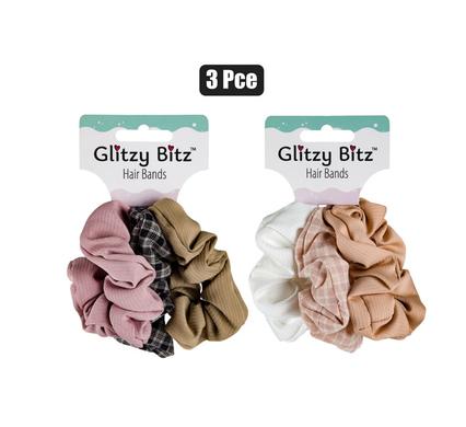 HAIR BAND SCRUNCHIE WAFFLE DESIGN 3PC product image