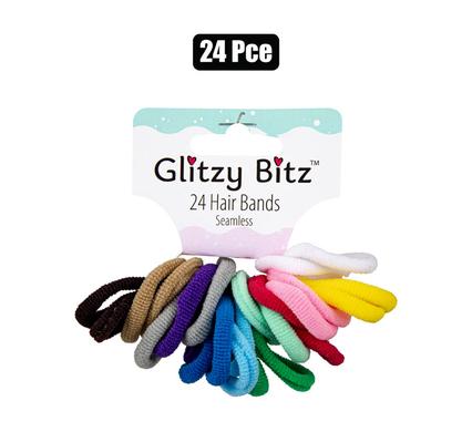 HAIR BAND ELASTIC 24PC NO JOIN LIGHT product image