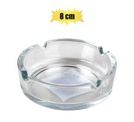 ASHTRAY CLEAR GLASS 8cm product image