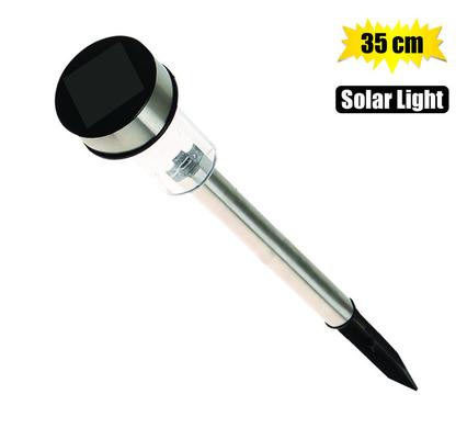 SOLAR GARDEN LIGHT 35cm S/STEEL product image