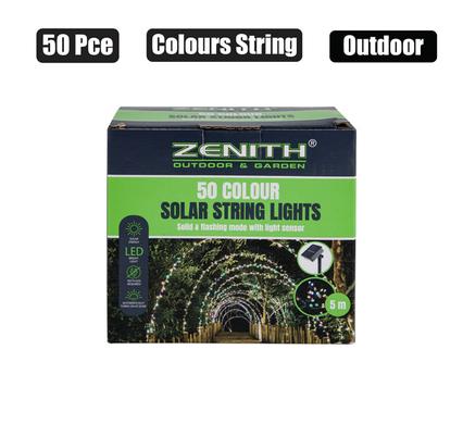 SOLAR GARDEN LIGHT STRING COLOURS 50'S product image
