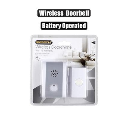 WIRELESS DOORBELL WITH 16 MELODIES B/O product image