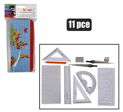 STATIONERY MATHEMATICAL SET 11PCE product image