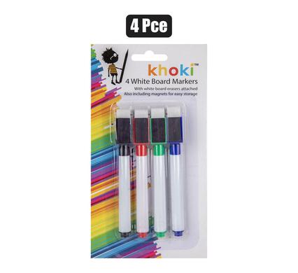 MARKER WHITEBOARD 4PCE WITH ERASER product image