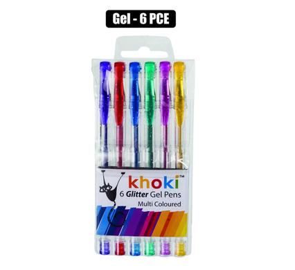 PEN NOVELTY GEL GLITTER 6PCE product image