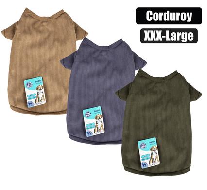 PET DOG SHIRT CORDUROY - XXXLARGE product image