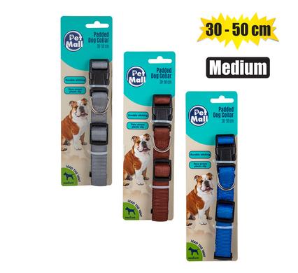 PET DOG COLLAR DBL LAYER 30-50cm MED product image