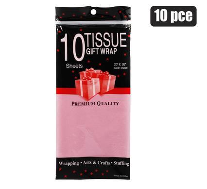 PAPER TISSUE 50x66cm 10xSHTS PINK product image