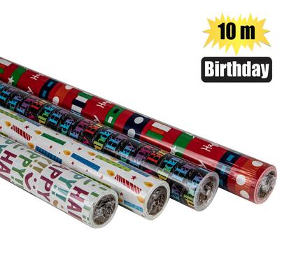 GIFT-WRAP 700mmx10m BIRTHDAY product image