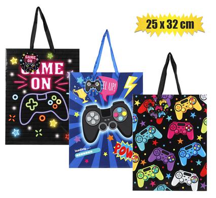 GIFT-BAG DESIGNER LRG 25x32cm GAMING product image