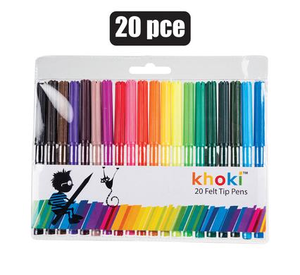 ART+CRAFT FELT-TIP PENS 20PC product image