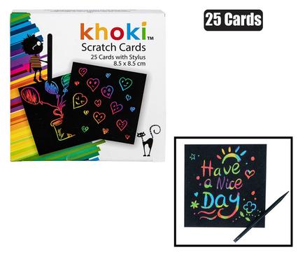 ART+CRAFT 25 SCRATCH ART NOTES 9X9cnm product image