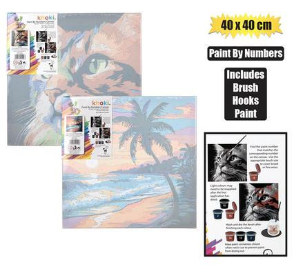 ART+CRAFT PAINT-BY-NUMBER CANVAS 40X40cm product image