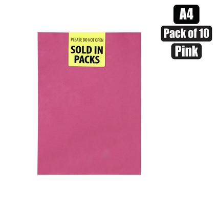 ART+CRAFT BOARD A4 160g SHEET PINK 10PK product image