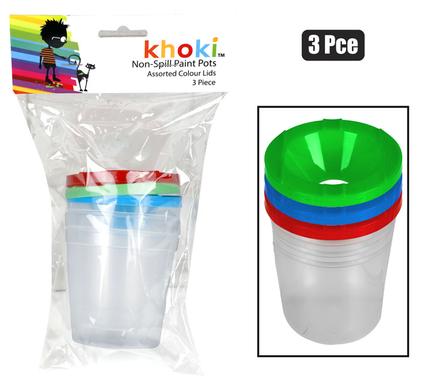 ART+CRAFT NON SPILL PAINT POT 3PC product image