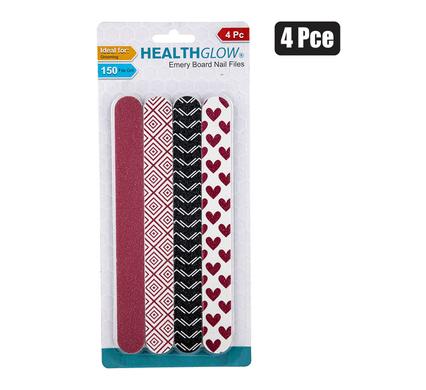 NAIL FILE EMERY 4PCE H/GLOW product image