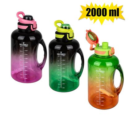 WATER BOTTLE 2L 2-TONE CARRY HANDLE product image