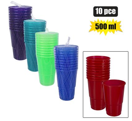 TUMBLERS PL 10PC 500ml MILLA product image
