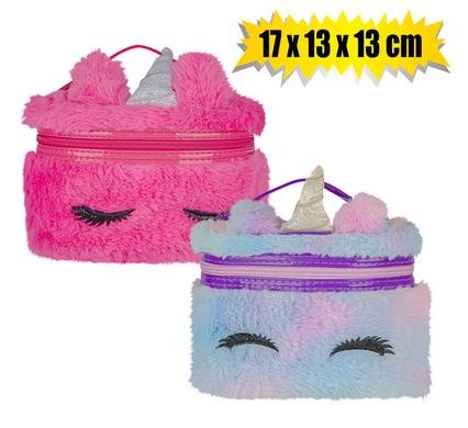 COSMETIC BAG UNICORN FUR 17x13x13cm product image