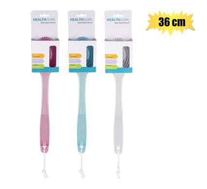 BATH BASICS BRISTLE BRUSH PL HANDLE 36cm product image